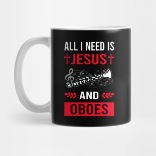 I Need Jesus And Oboe Mug